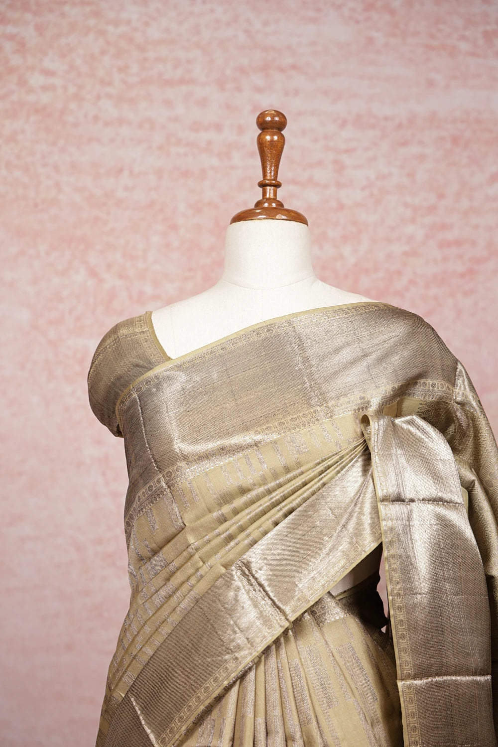 Chikku Color Kancheepuram Silk Saree