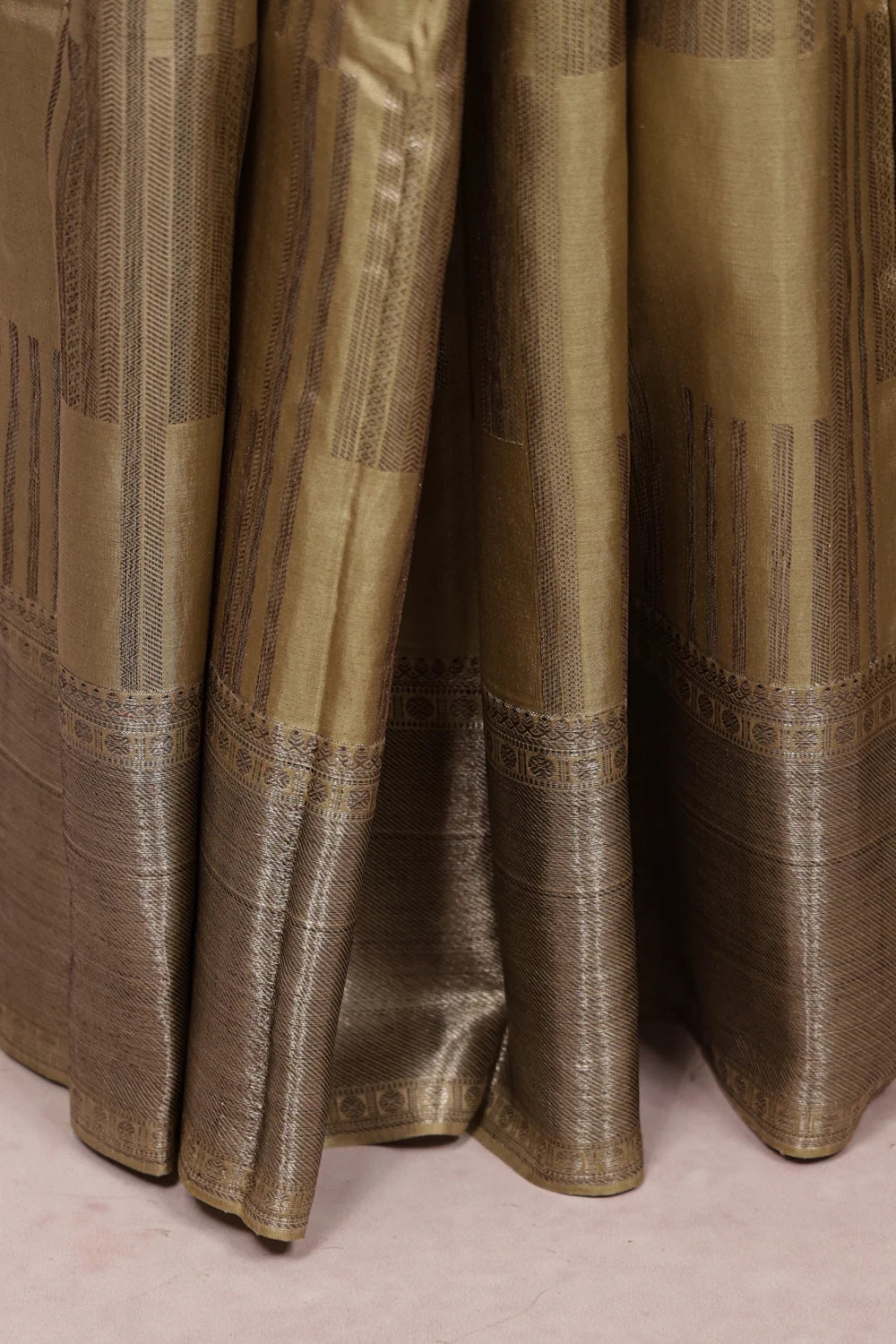 Chikku Color Kancheepuram Silk Saree