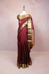 Maroon Kancheepuram Silk Saree