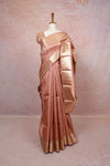 Skin Peach Kancheepuram Silk Saree