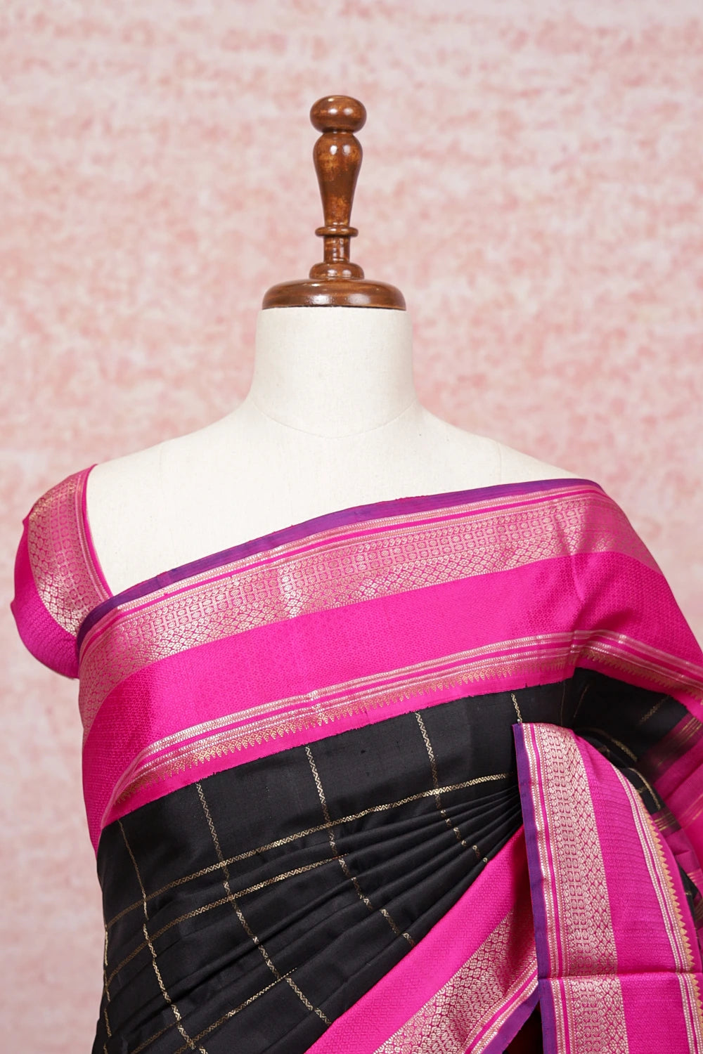 Black Kancheepuram Silk Saree