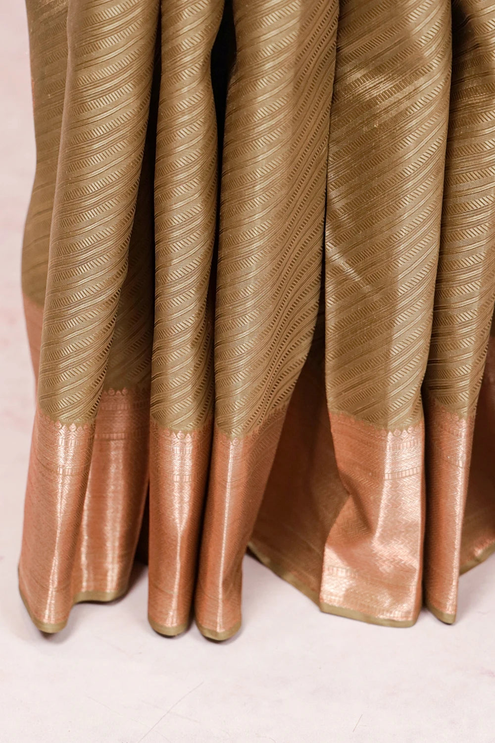 Chikku Green Kancheepuram Silk Saree