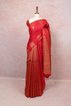 Reddish Maroon Kancheepuram Silk Saree - Seematti