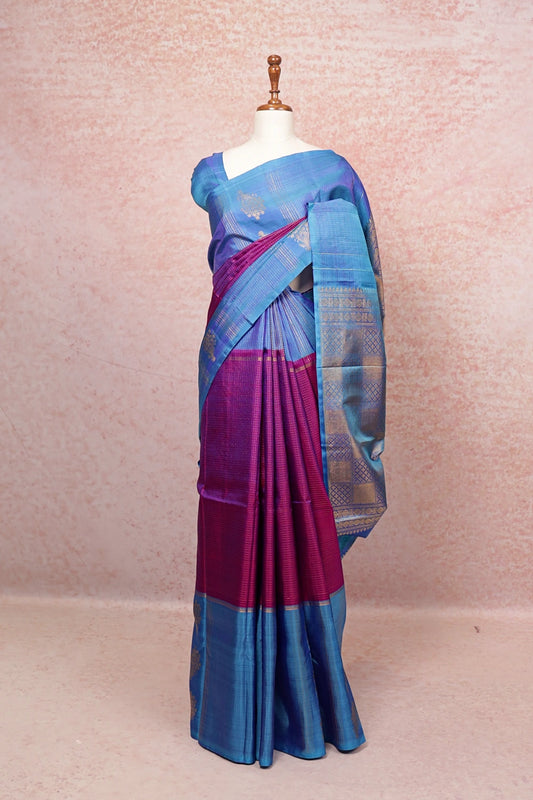 Light Purple Kancheepuram Silk Saree