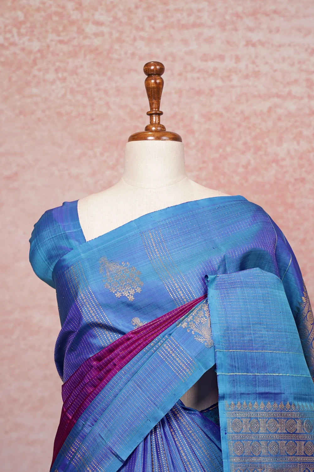 Light Purple Kancheepuram Silk Saree