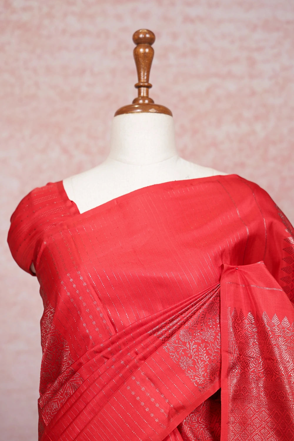 Chilly Red Kancheepuram Silk Saree