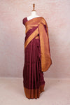 Beetroot Wine Kancheepuram Silk Saree
