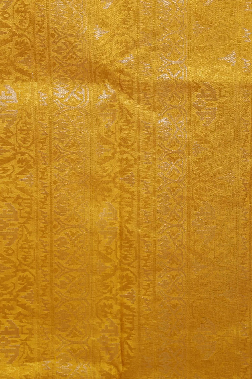 Mustard Yellow Kancheepuram Silk Saree
