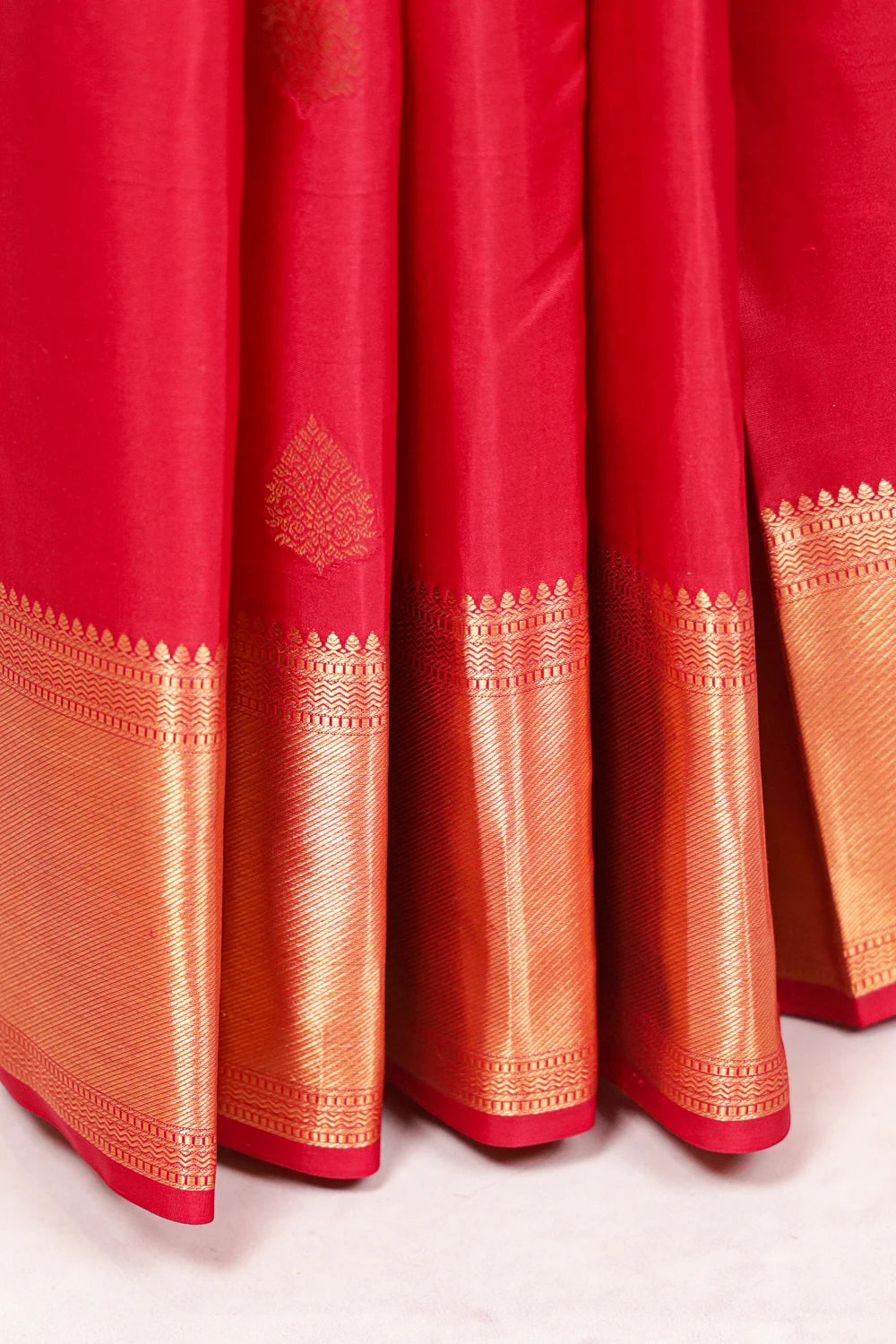 Reddish Maroon Kancheepuram Silk Saree
