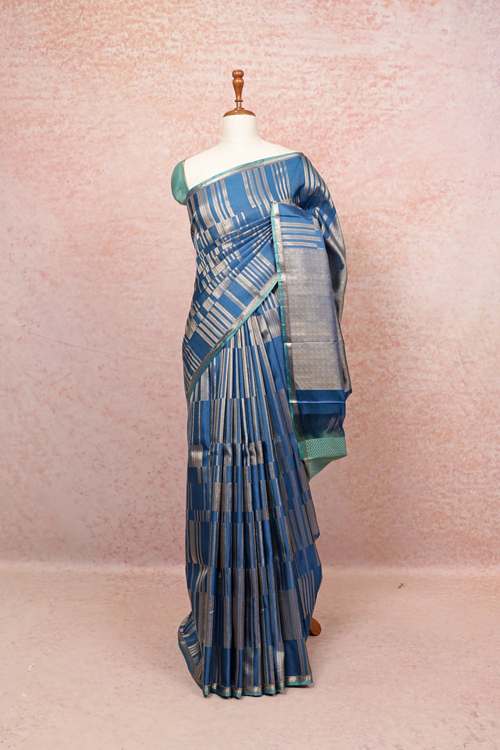 Blue Kancheepuram Silk Saree