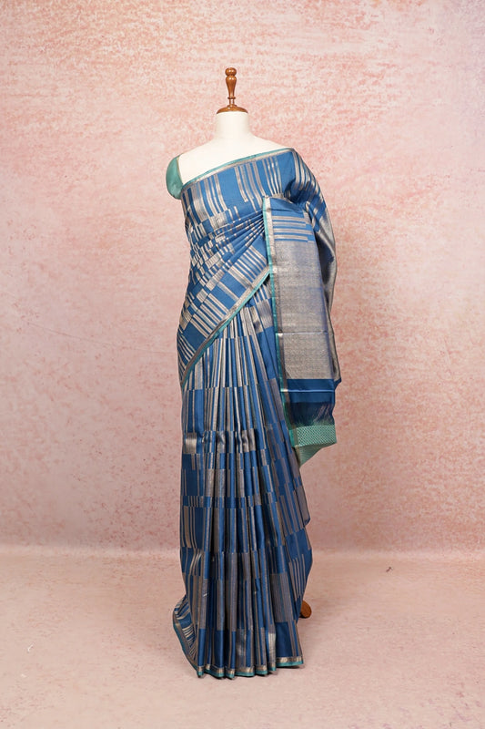 Blue Kancheepuram Silk Saree