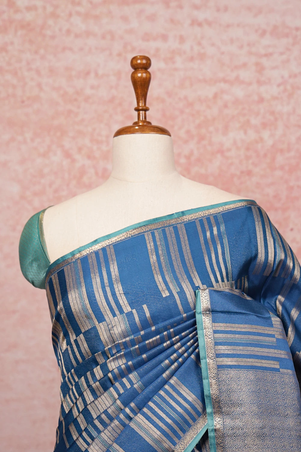 Blue Kancheepuram Silk Saree