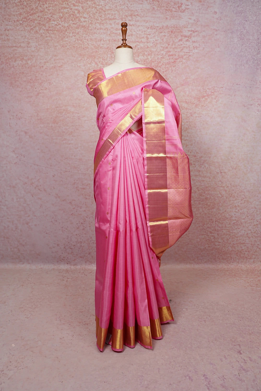 Light Pink Kancheepuram Silk Saree
