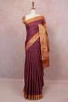 Wine Kancheepuram Silk Saree