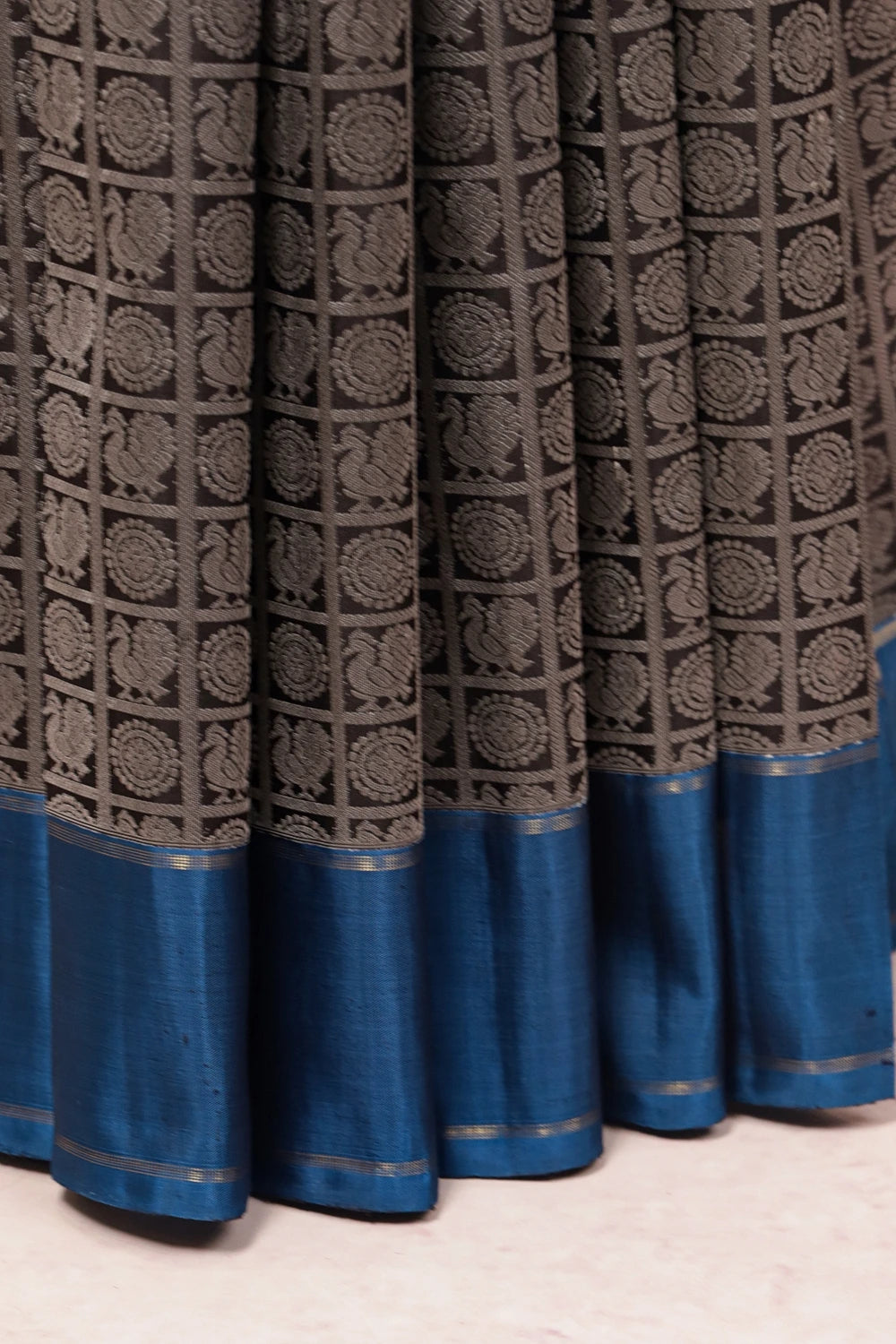 Black Kancheepuram Silk Saree