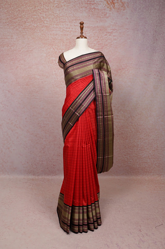Red Kancheepuram Silk Saree