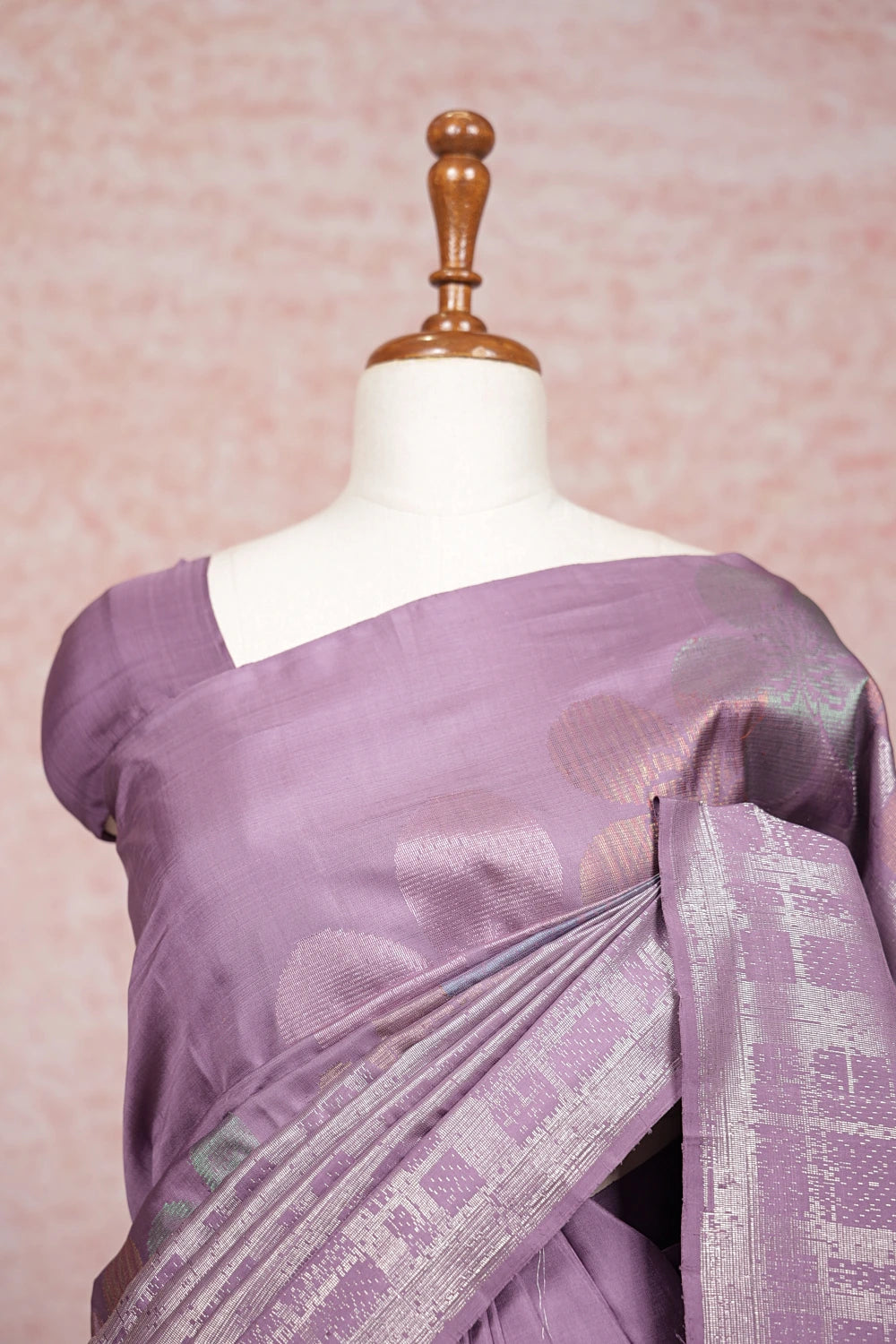 Lavender Kancheepuram Silk Saree