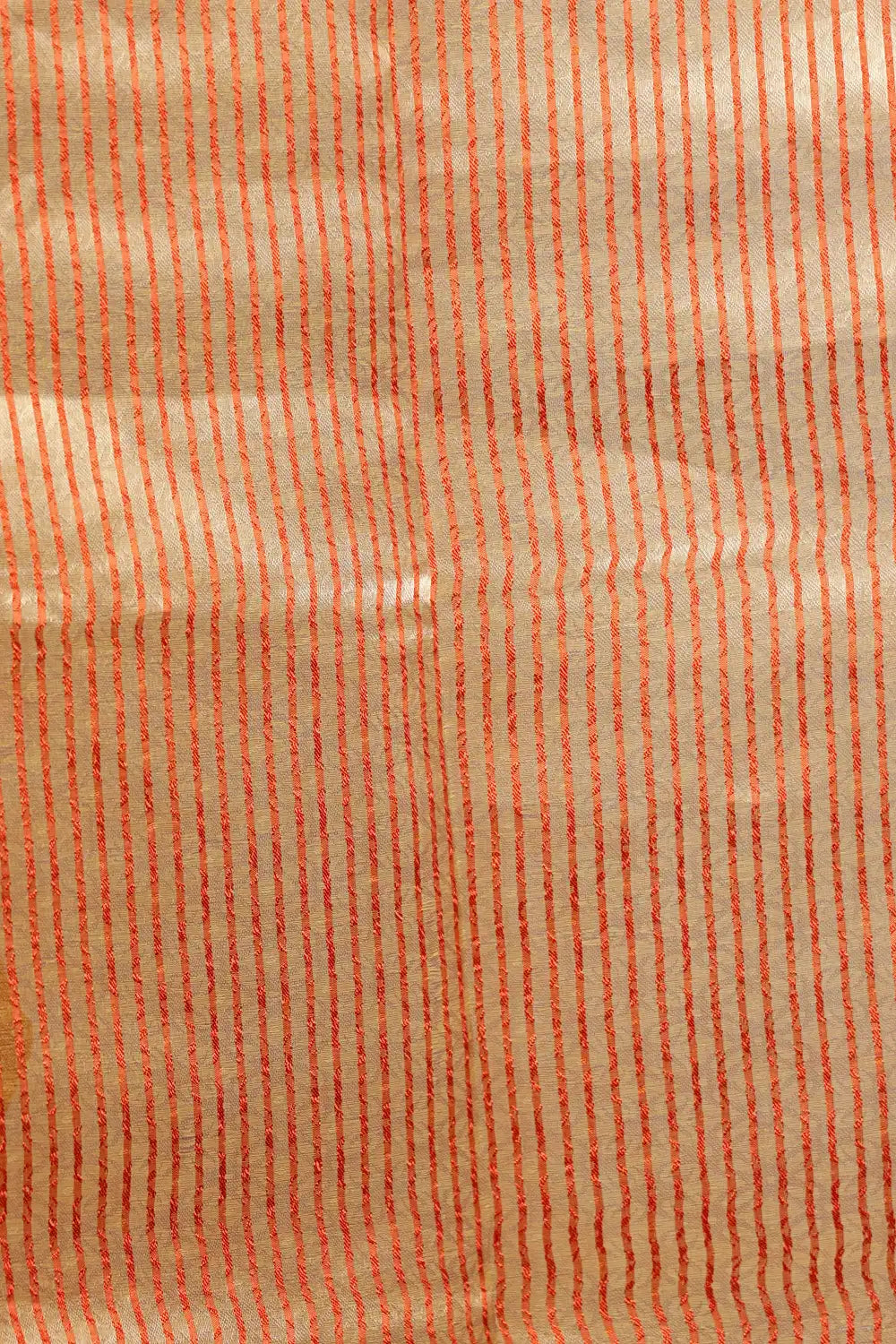 Orange Semi Tussar Saree