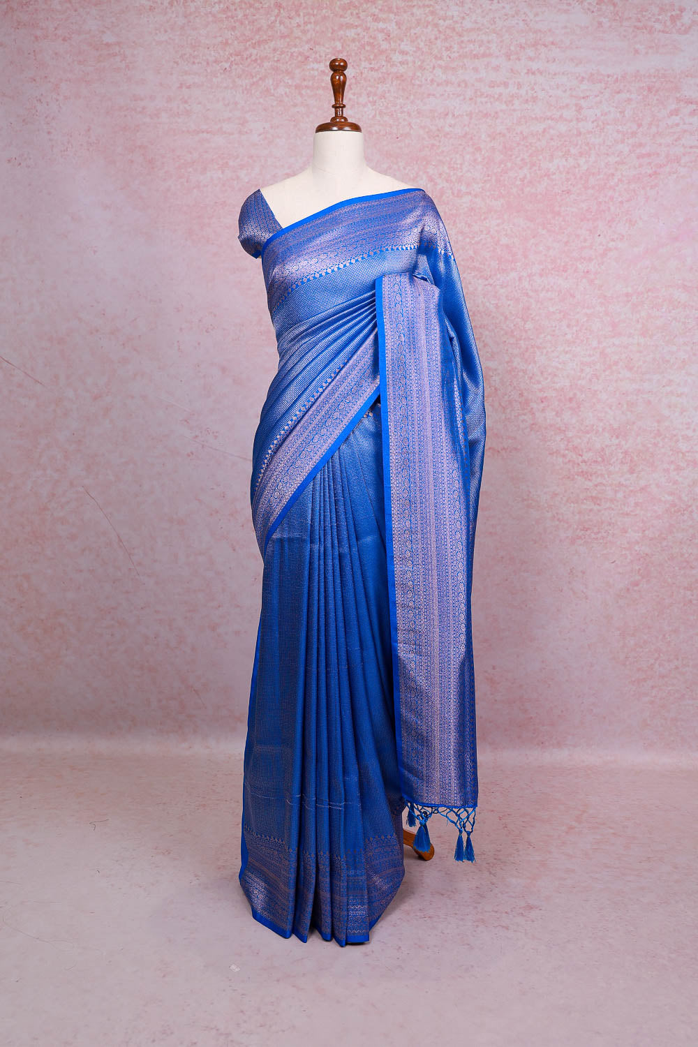Blue Kubera Silk Saree - Seematti
