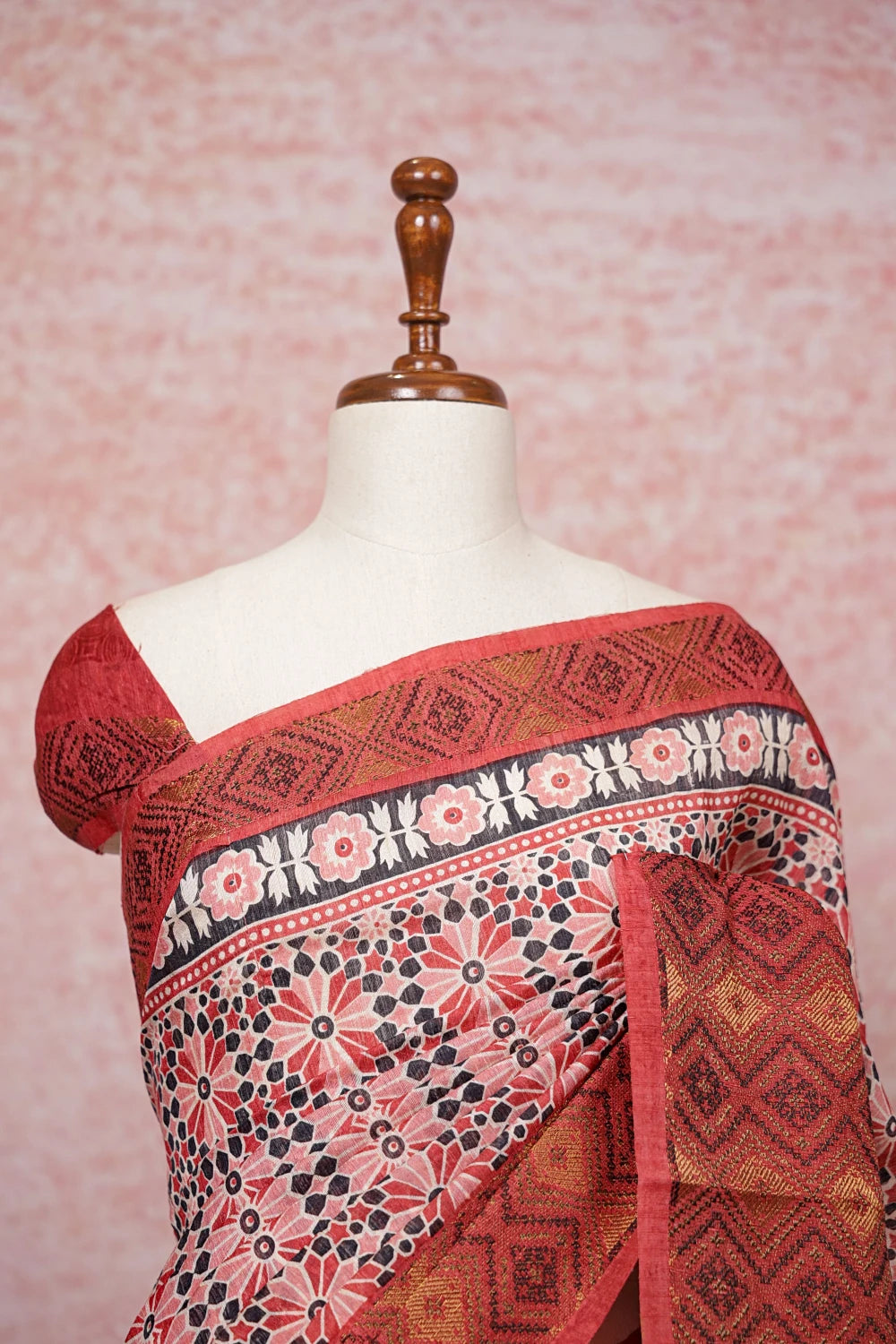 Multi Colours Chanderi Cotton Saree