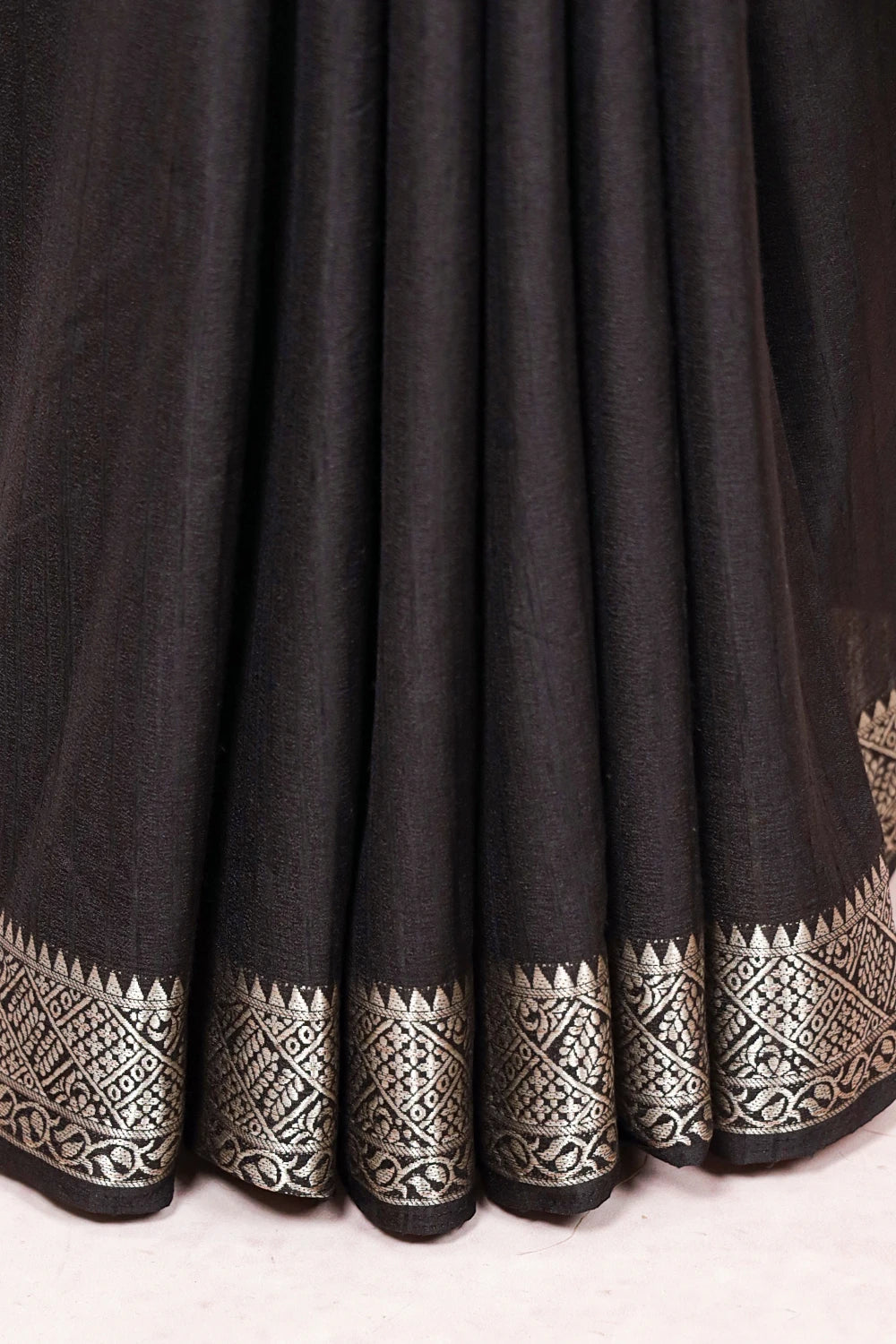 Black Semi Banarasi Saree