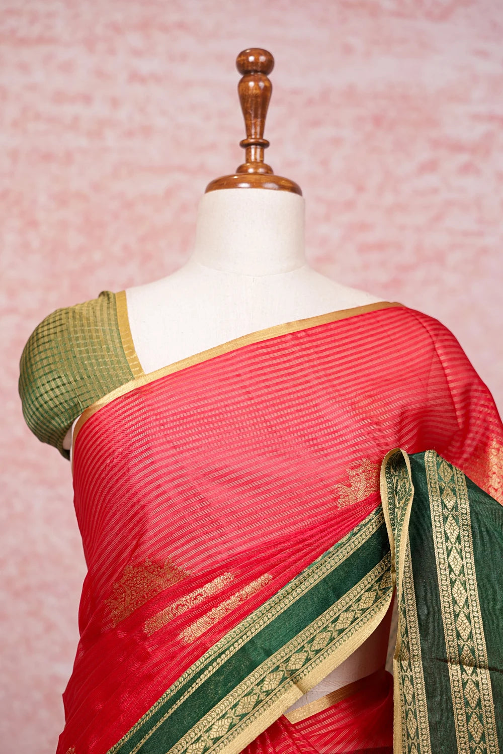 Red Semi Silk Saree