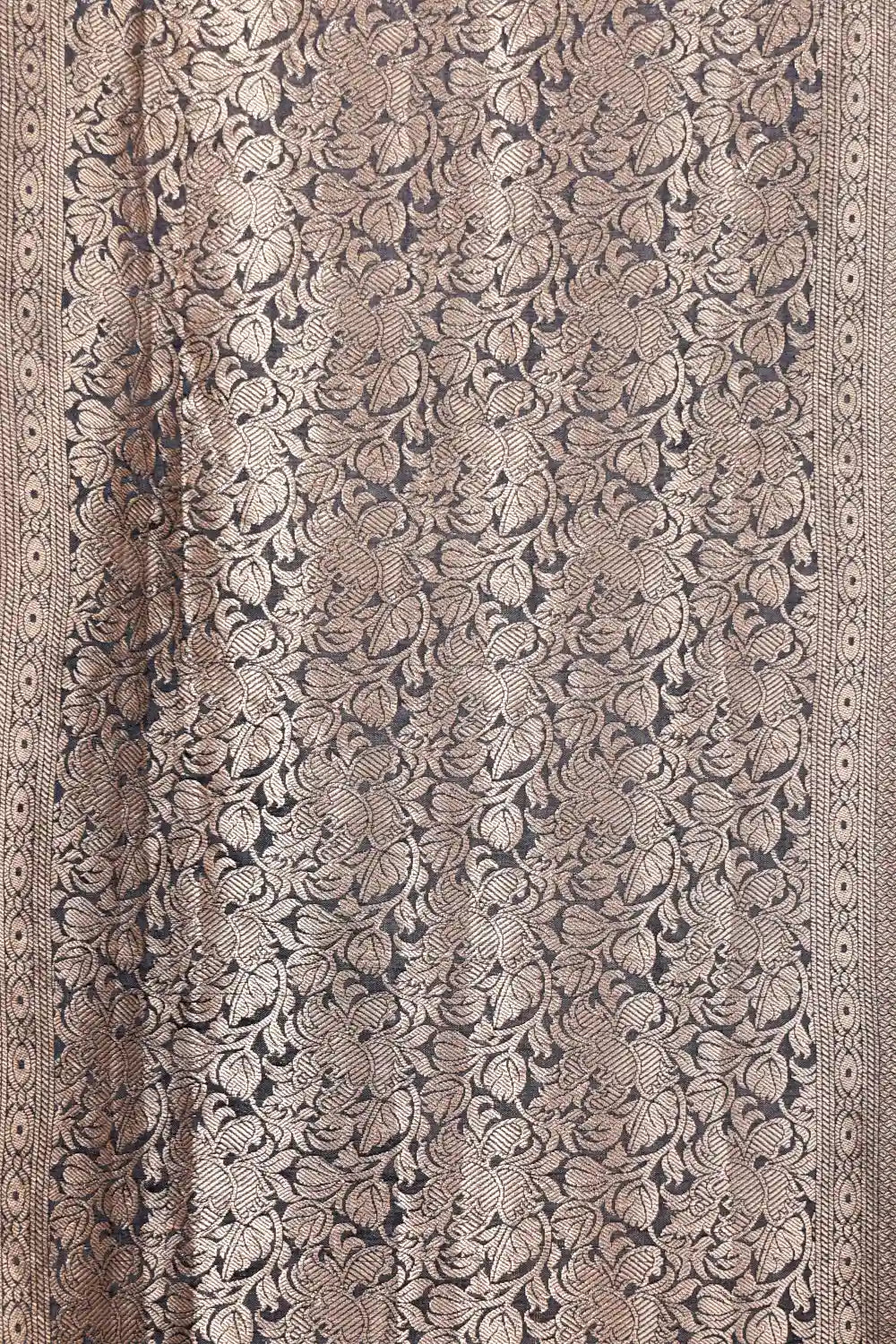Ash Color Semi Silk Saree
