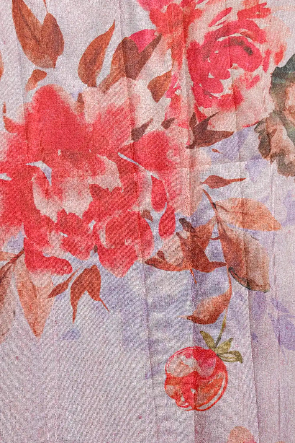 Lavender Semi Silk Saree