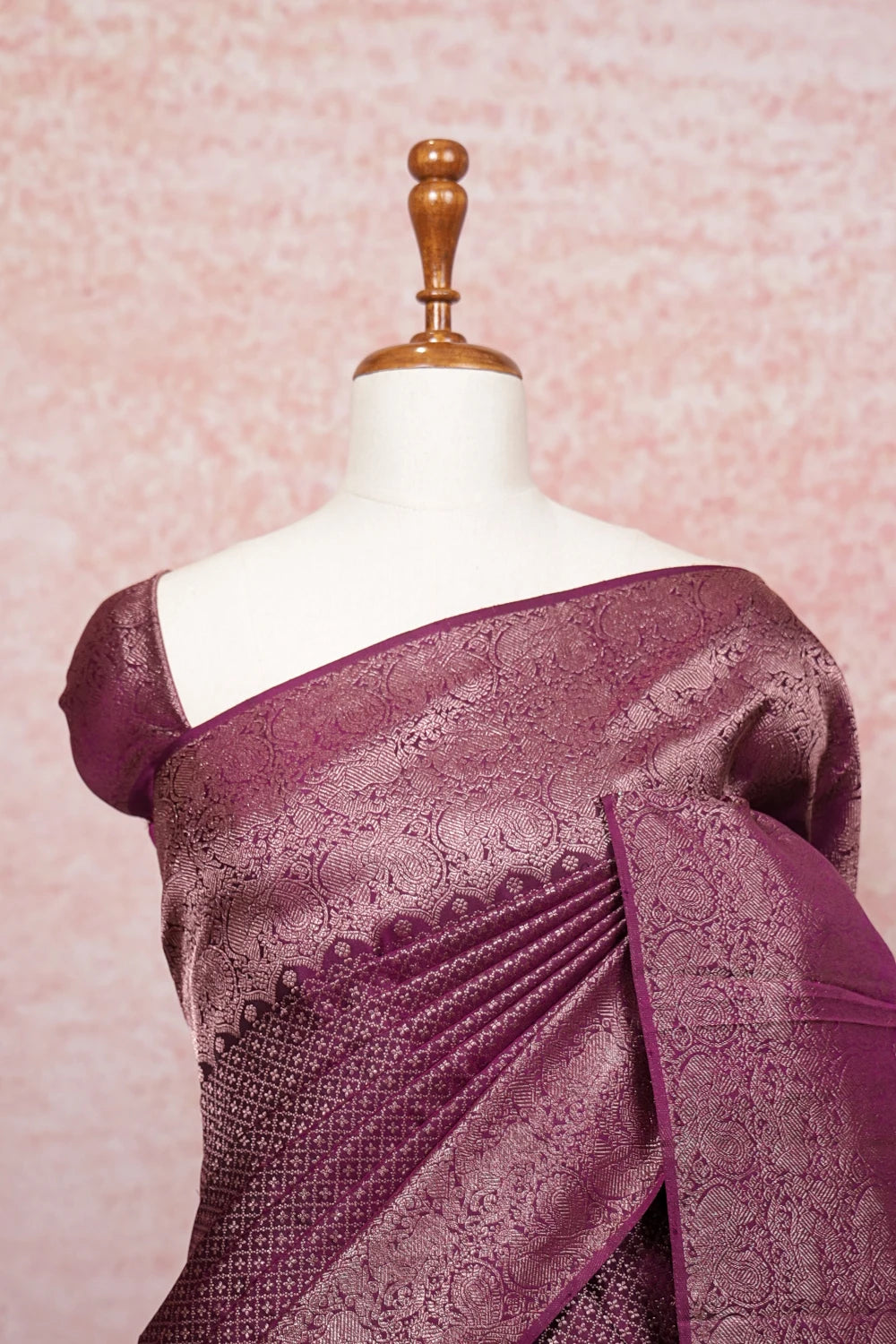 Grape Wine Kancheepuram Silk Saree