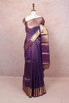 Dark Violet Kancheepuram Silk Saree