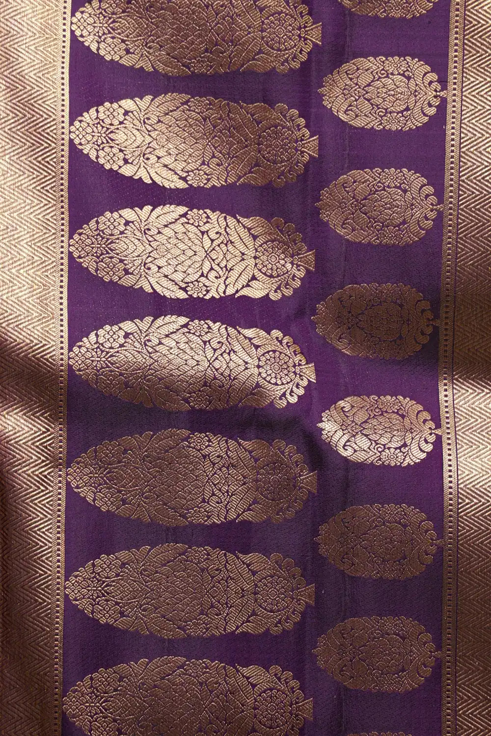 Violet Kancheepuram Silk Saree