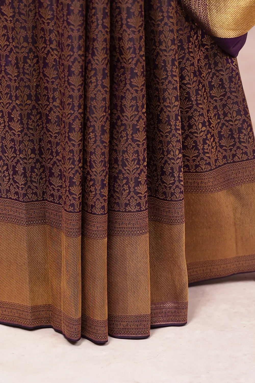 Violet Kancheepuram Silk Saree