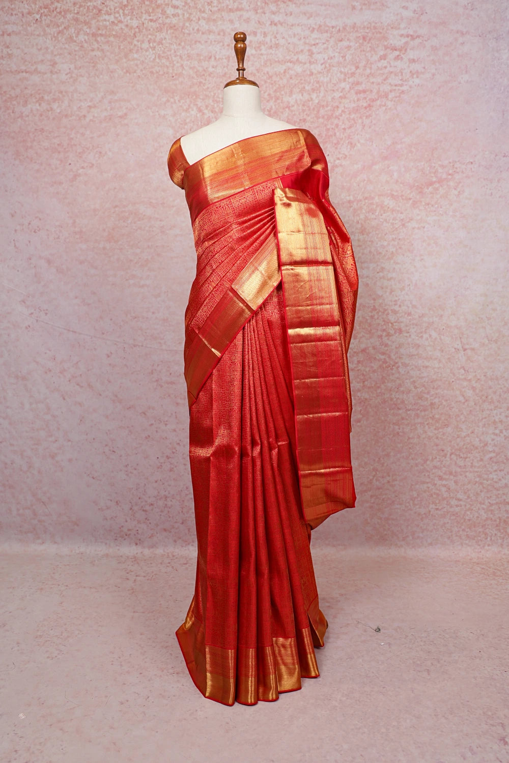 Red Kancheepuram Silk Saree