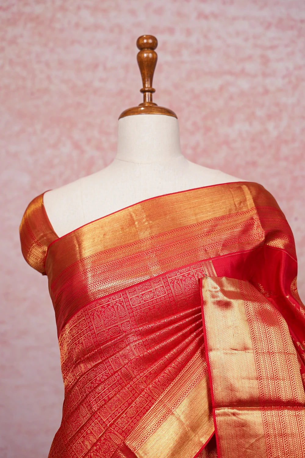 Red Kancheepuram Silk Saree