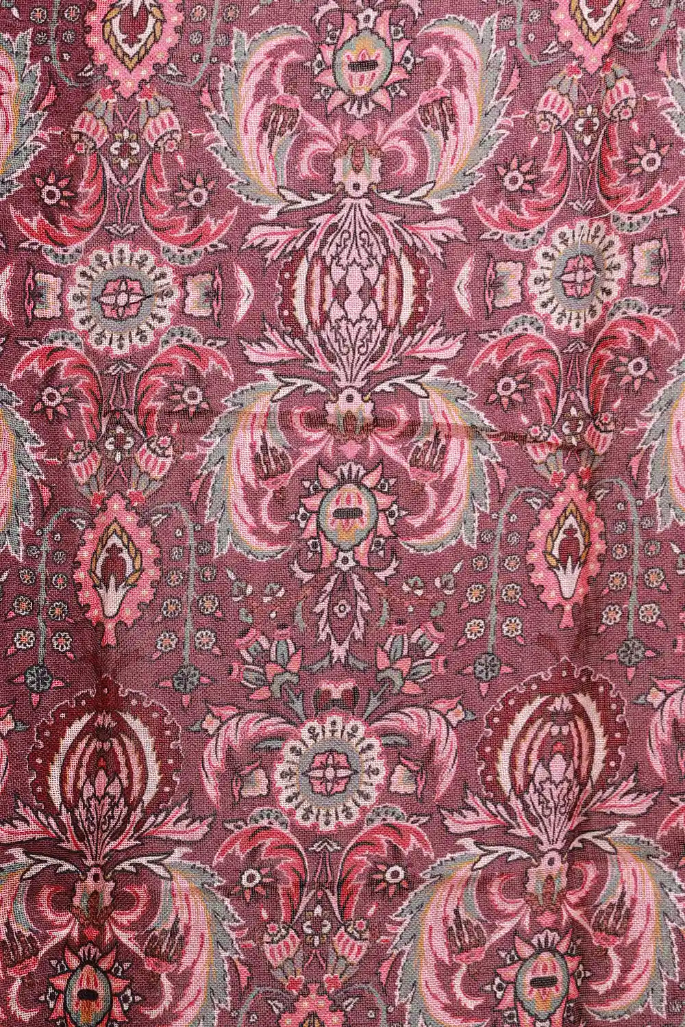 Wine Color Semi Linen Butta Unstitched Churidhar Material