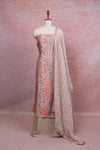Cement Grey Mascline Printed Unstiched Churidhar Material - Seematti