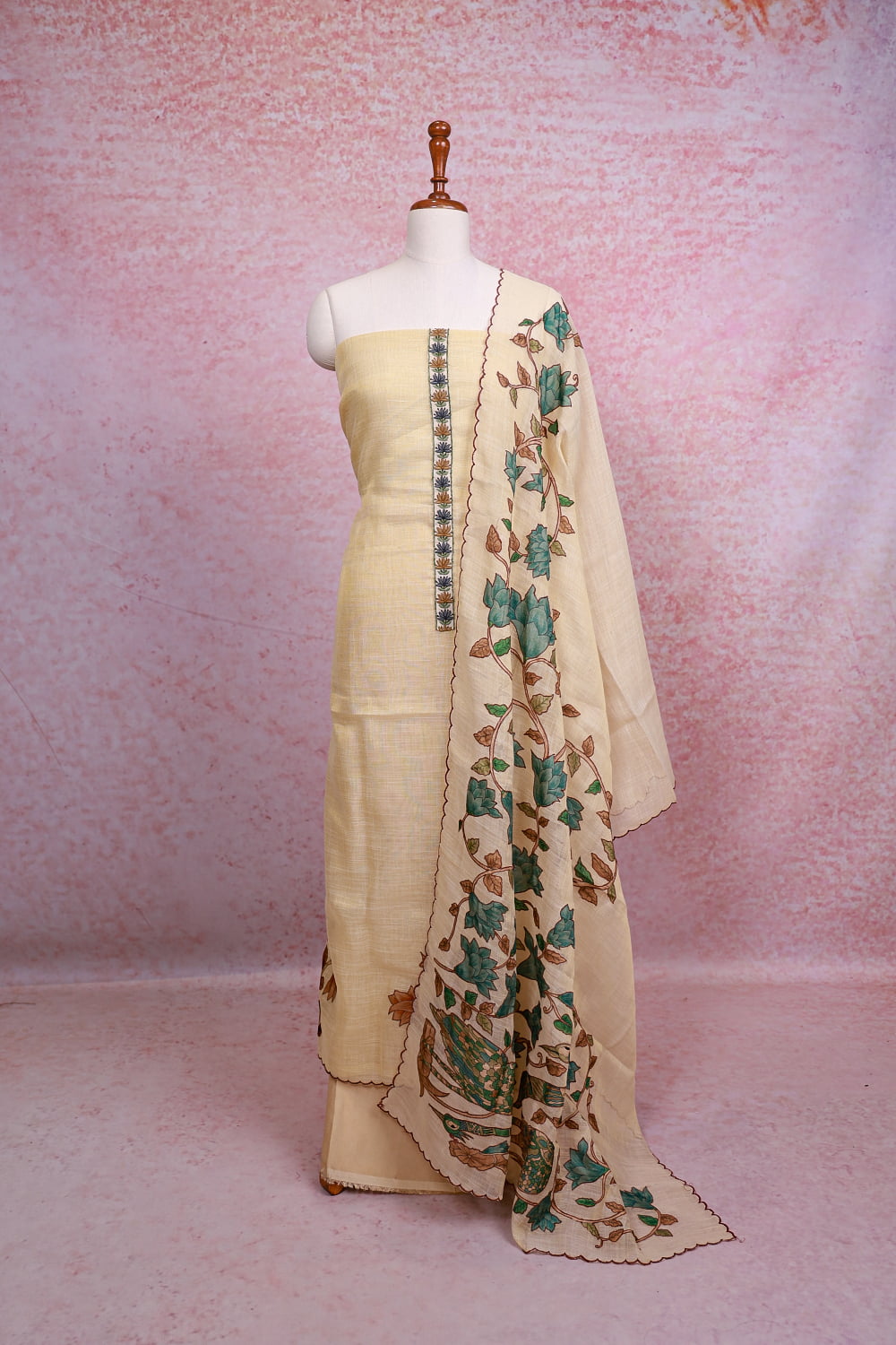 Golden Line Tissue Plain Unstitched Churidhar Material
