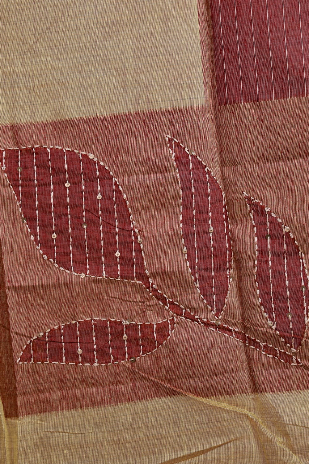 Lemon Yellow Chanderi Kantha Stitched Unstitched Churidhar Material