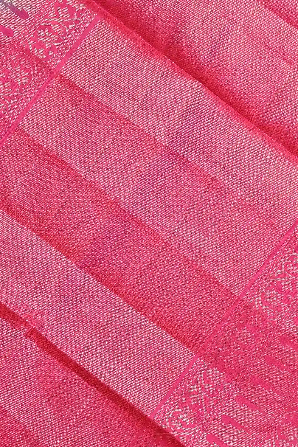 Ash Green Kanchi Soft Silk Saree
