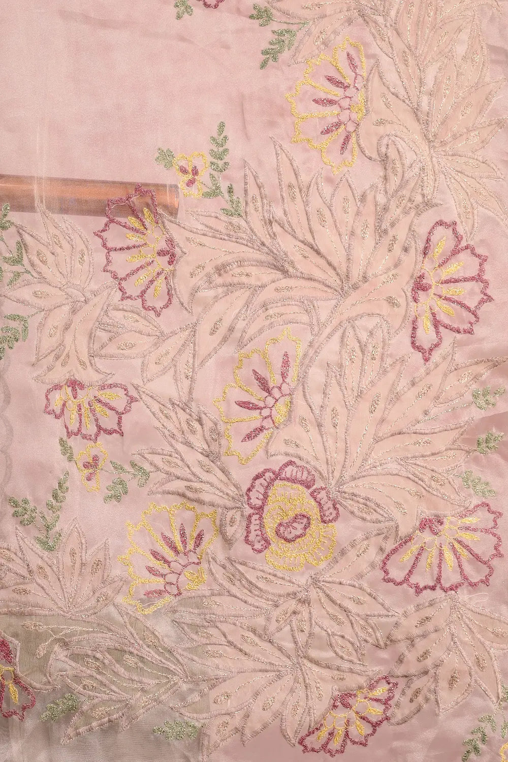 Ash Organza Saree