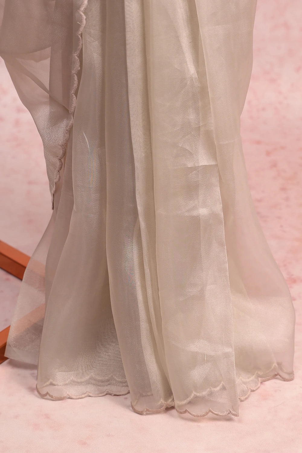Ash Organza Saree