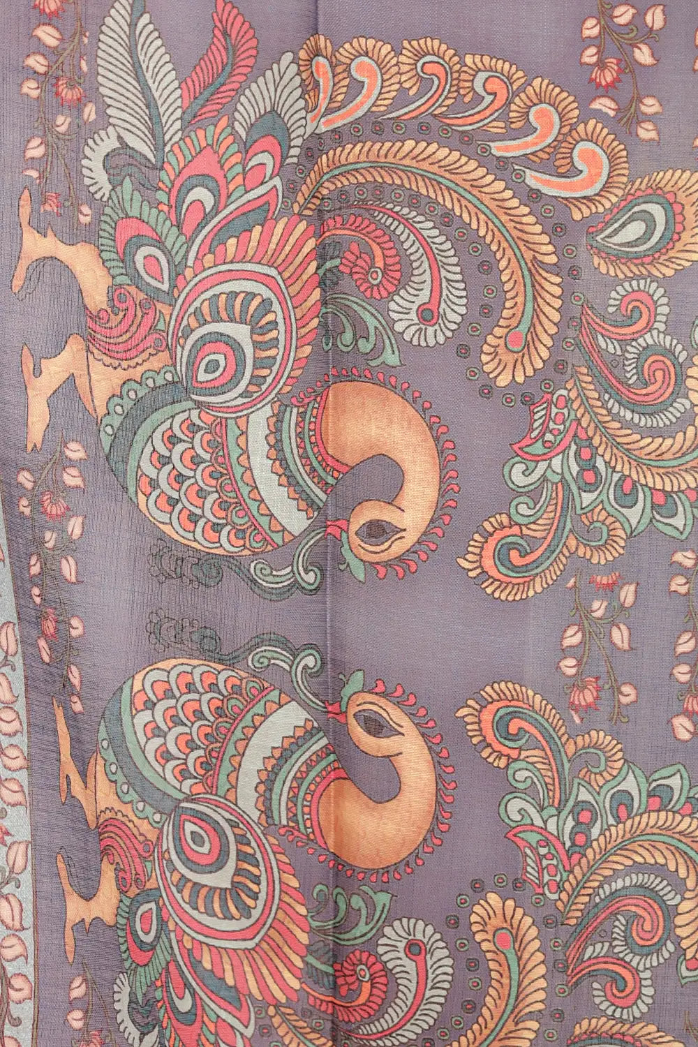 Ash Semi Linen Saree - Seematti
