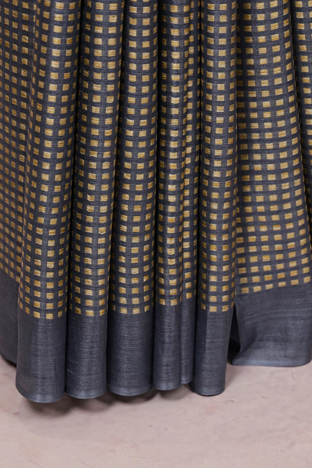 Ash Tussar Silk Saree - Seematti