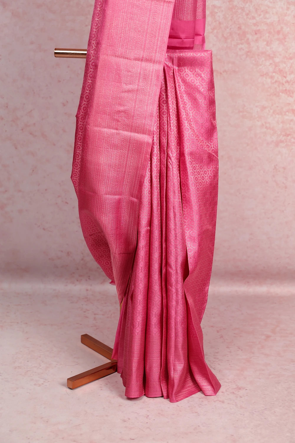 Baby Pink Kancheepuram Silk Saree