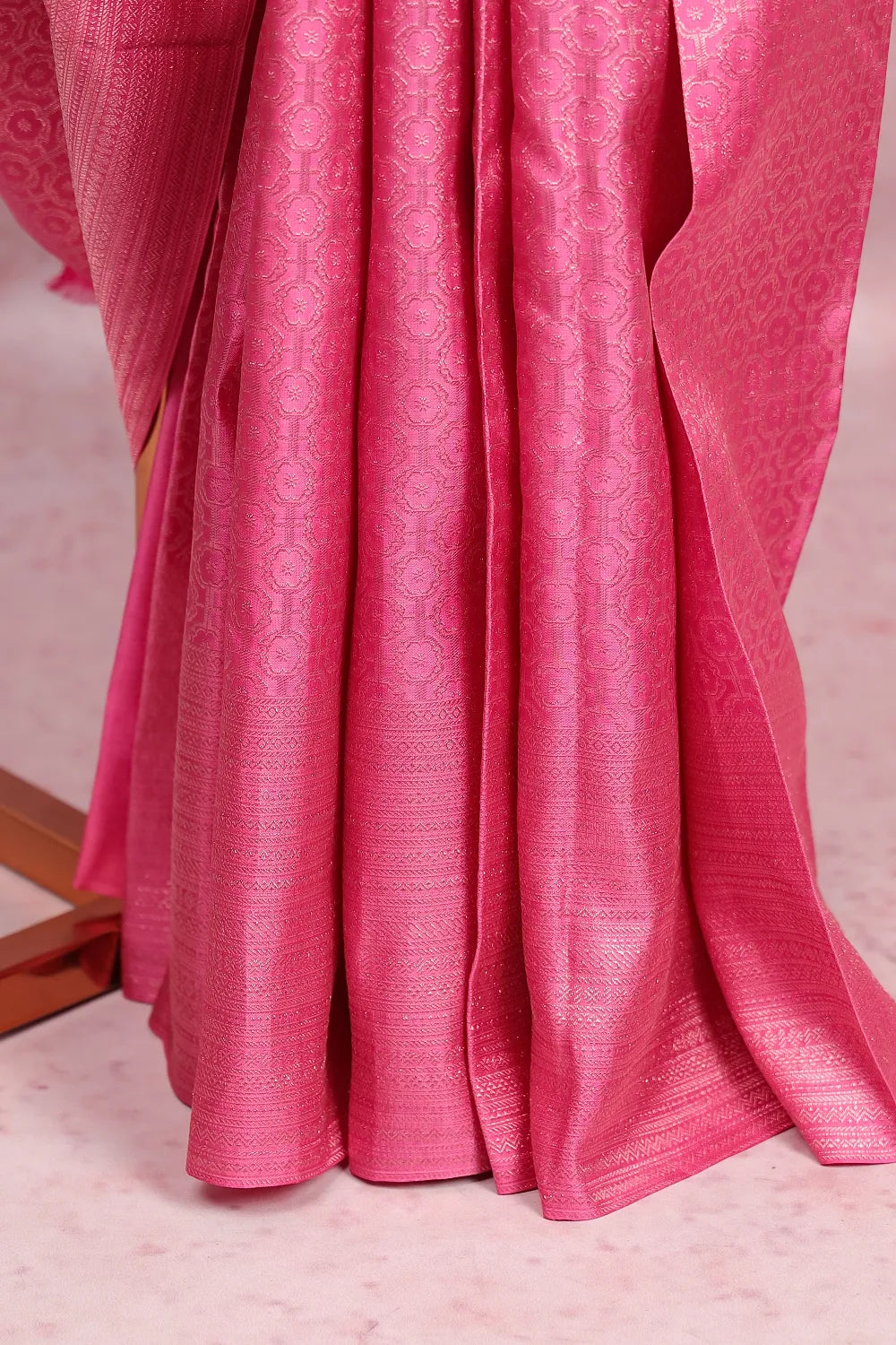 Baby Pink Kancheepuram Silk Saree