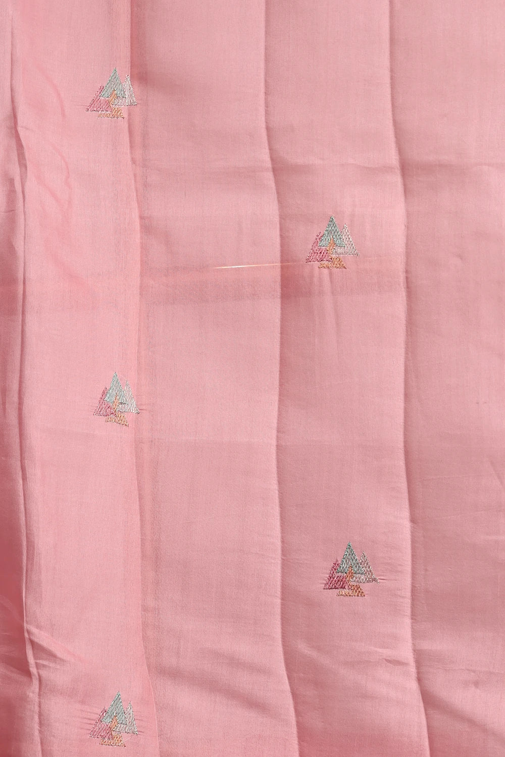 Baby Pink Semi Tussar Saree