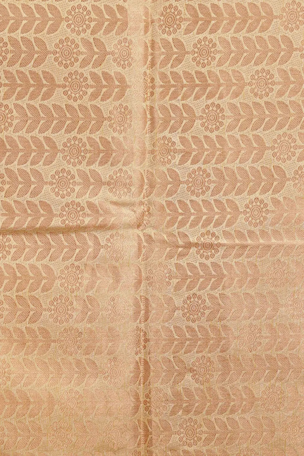 Beige Semi Banarasi Saree - Seematti