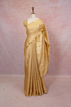 Beige Semi Tussar Saree - Seematti