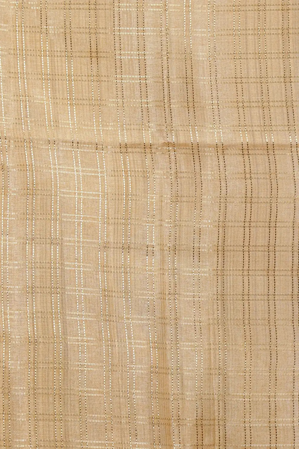 Beige Semi Tussar Saree - Seematti