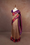 Biscuit Color Semi Silk Saree